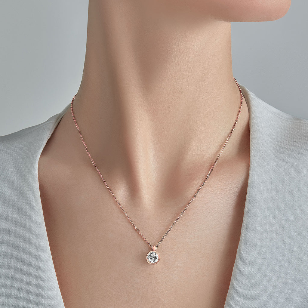 2 carat Diamond Pendant Necklace Pear Diamond Solitaire Mothers Day Jewelry  18kt | eBay